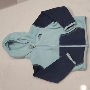 The North Face, hooded fleece jacket size 12-18 months